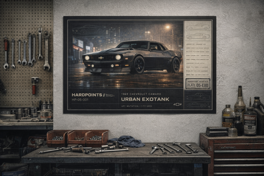1969 Chevrolet Camaro Urban ExoTank Collectible Poster