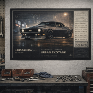 1969 Chevrolet Camaro Urban ExoTank Collectible Poster