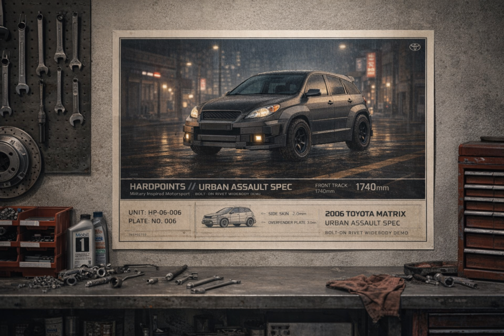 2006 Toyota Matrix Urban Assault Spec Collectible Poster