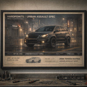 2006 Toyota Matrix Urban Assault Spec Framed Collectible Poster
