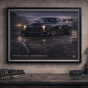 1949 Mercury Eight Veilstrike Protocol Framed Collectible Poster