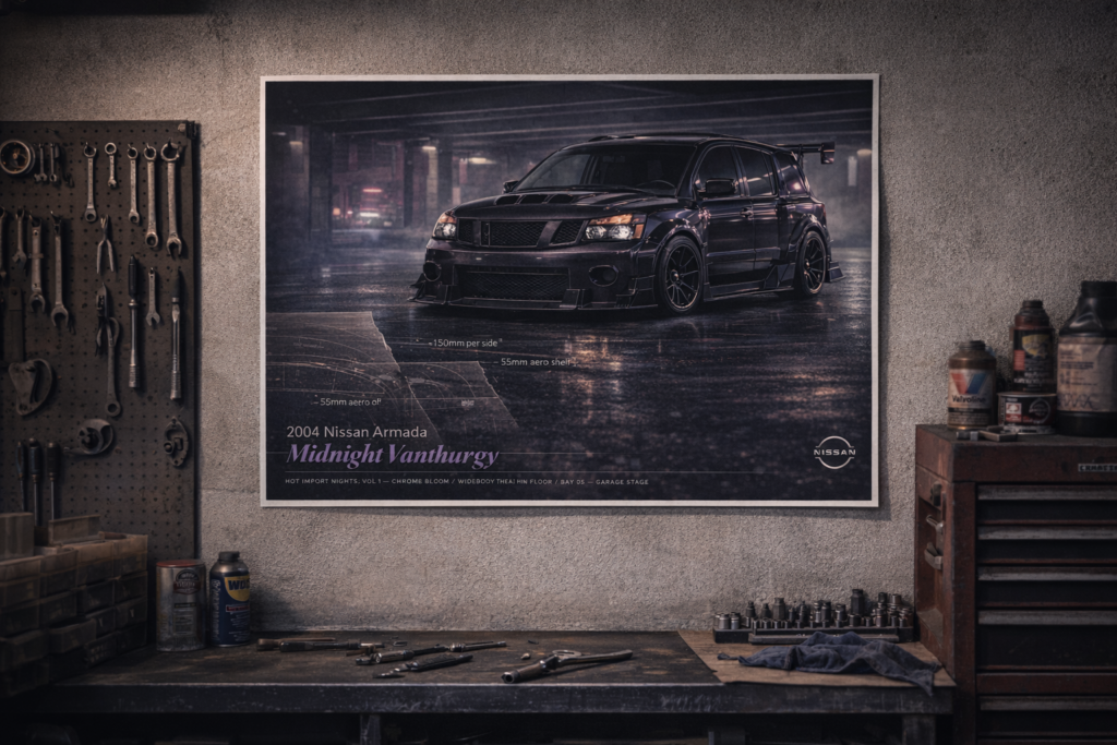 2004 Nissan Armada Midnight Vanthurgy Collectible Poster
