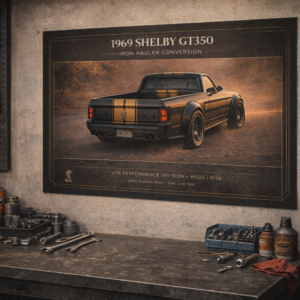 1969 Shelby GT350 Iron Hauler Conversion Collectible Poster