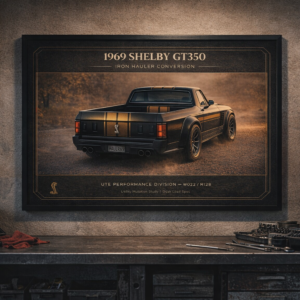 1969 Shelby GT350 Iron Hauler Conversion Framed Collectible Poster