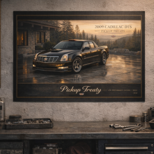 2009 Cadillac DTS Pickup Treaty Collectible Poster