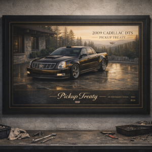 2009 Cadillac DTS Pickup Treaty Framed Collectible Poster