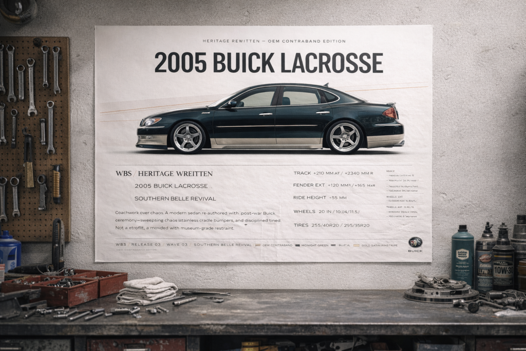 2005 Buick LaCrosse Southern Belle Revival Collectible Poster