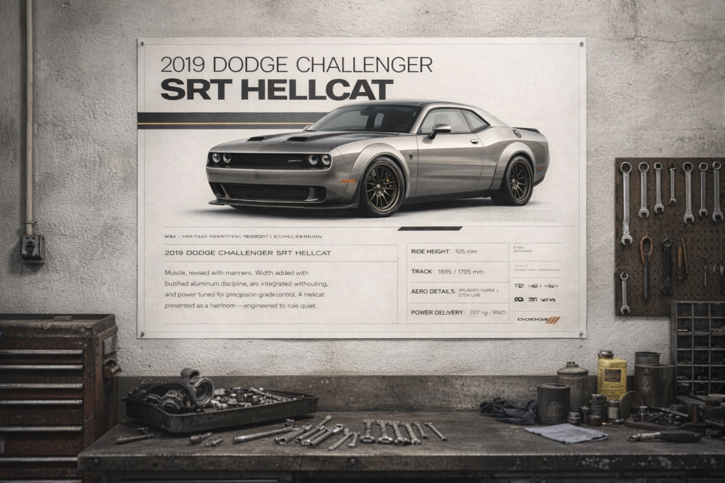 2019 Dodge Challenger SRT Hellcat Echelon Sovereign Collectible Poster