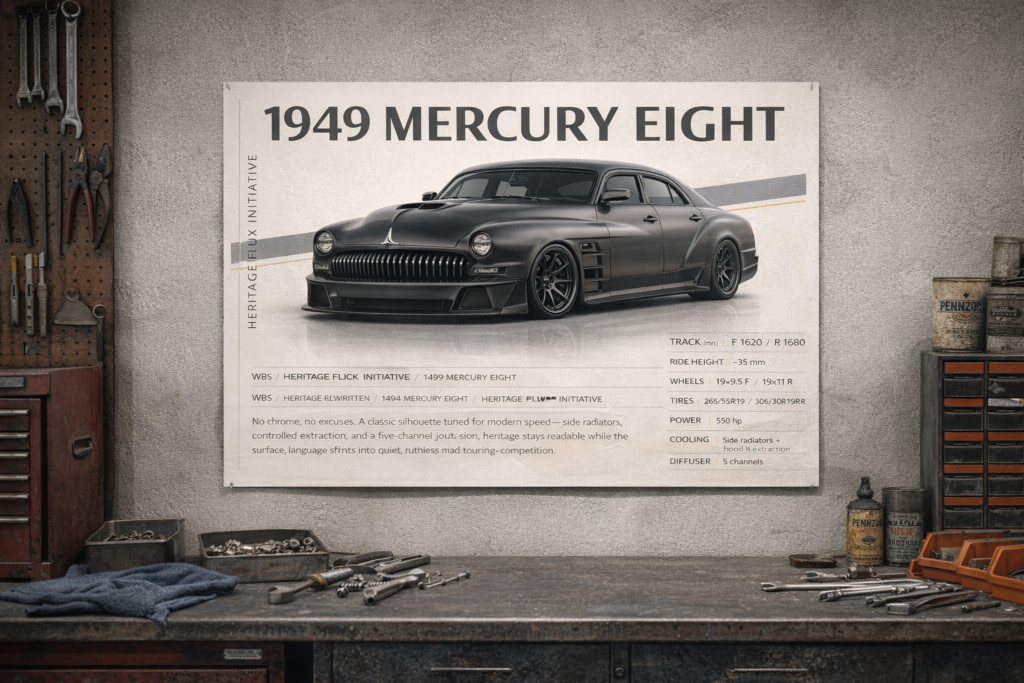 1949 Mercury Eight Heritage Flux Initiative Collectible Poster