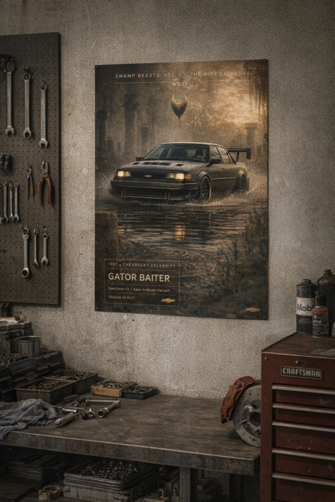 1987 Chevrolet Celebrity Gator Baiter Collectible Poster