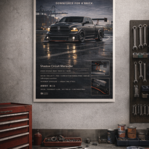 2009 Dodge Ram 1500 5.7 Hemi Shadow Circuit Marauder Collectible Poster