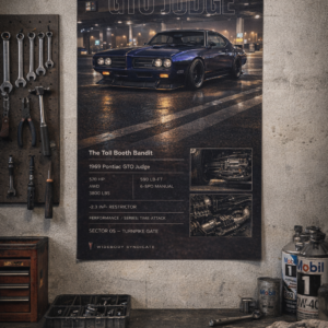 1969 Pontiac GTO Judge The Toll Booth Bandit Collectible Poster
