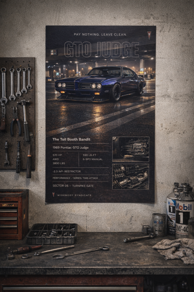1969 Pontiac GTO Judge The Toll Booth Bandit Collectible Poster