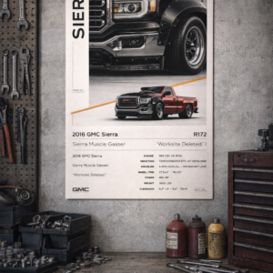 2016 GMC Sierra Sierra Muscle Gasser Collectible Poster