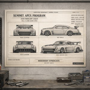 1949 Mercury Eight Summit Apex Program Blueprint Poster