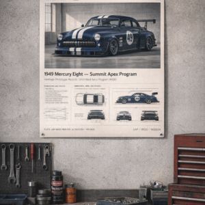 1949 Mercury Eight Summit Apex Program Collectible Poster