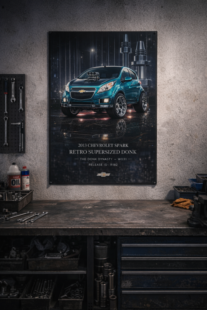 2013 Chevrolet Spark Retro Supersized Donk Collectible Poster