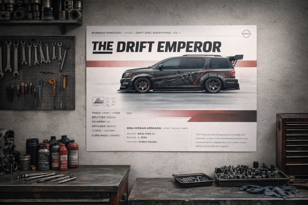 2004 Nissan Armada The Drift Emperor Collectible Poster