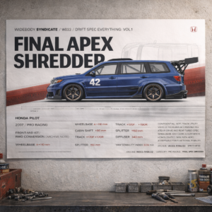 2007 Honda Pilot Final Apex Shredder Collectible Poster