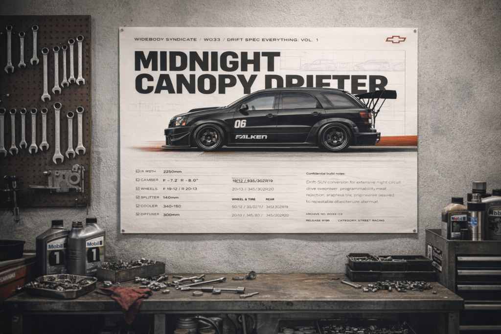 2005 Chevrolet Equinox Midnight Canopy Drifter Collectible Poster