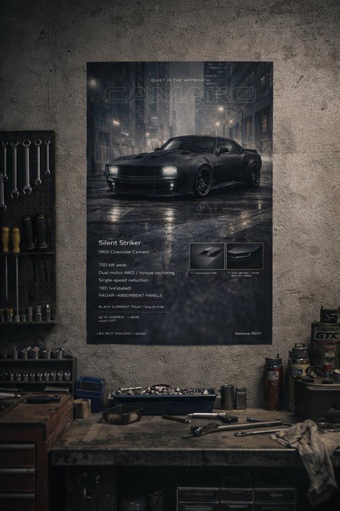 1969 Chevrolet Camaro Silent Striker Collectible Poster