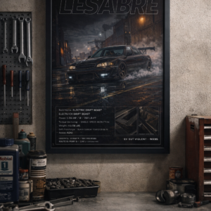 1995 Buick LeSabre Electric Drift Beast Framed Collectible Poster