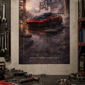 1998 Mitsubishi 3000GT VR-4 Project Wind Kami Initiative Collectible Poster