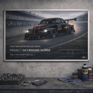 1940 Ford Super Deluxe Coupe Project Skybound Surge Collectible Poster