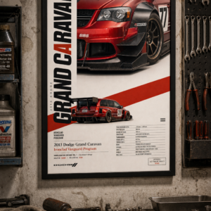 2013 Dodge Grand Caravan Ironclad Vanguard Program Framed Collectible Poster