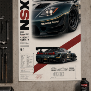 2003 Honda NSX Circuit Goliath Collectible Poster