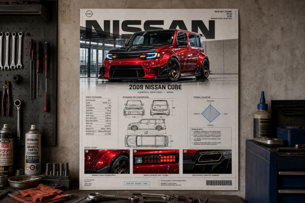 2009 Nissan Cube Daikoku Sentinel Collectible Poster