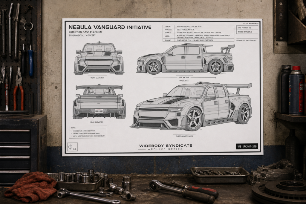 2010 Ford F-150 Platinum Nebula Vanguard Initiative Blueprint Poster