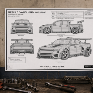 2010 Ford F-150 Platinum Nebula Vanguard Initiative Blueprint Poster