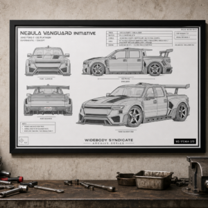2010 Ford F-150 Platinum Nebula Vanguard Initiative Framed Blueprint Poster