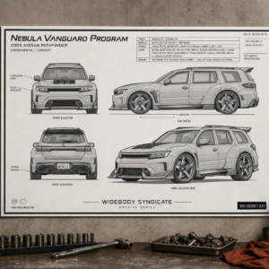 2005 Nissan Pathfinder Nebula Vanguard Program Blueprint Poster