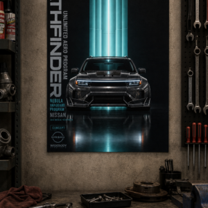 2005 Nissan Pathfinder Nebula Vanguard Program Collectible Poster