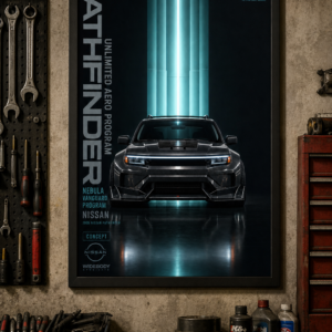 2005 Nissan Pathfinder Nebula Vanguard Program Framed Collectible Poster