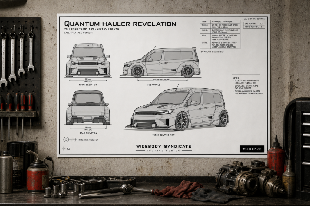 2012 Ford Transit Connect Cargo Van Quantum Hauler Revelation Collectible Poster