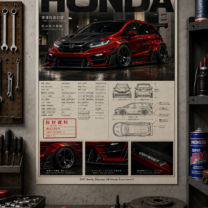 2017 Honda Odyssey Crimson Komainu Division Collectible Poster