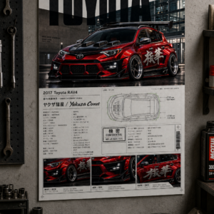 2017 Toyota RAV4 Yakuza Comet Collectible Poster