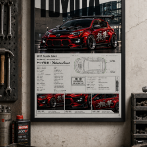2017 Toyota RAV4 Yakuza Comet Framed Collectible Poster