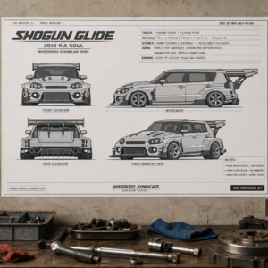 2010 Kia Soul Shogun Glide Blueprint Poster