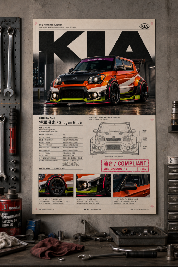 2010 Kia Soul Shogun Glide Collectible Poster
