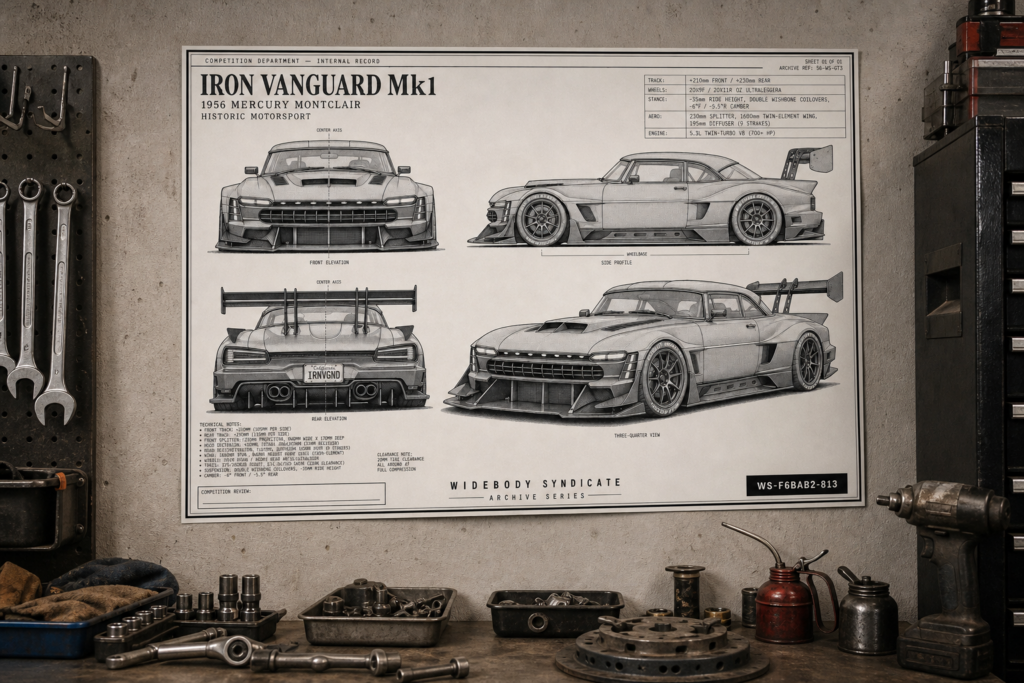 1956 Mercury Montclair Iron Vanguard Mk1 Collectible Poster