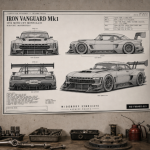 1956 Mercury Montclair Iron Vanguard Mk1 Collectible Poster