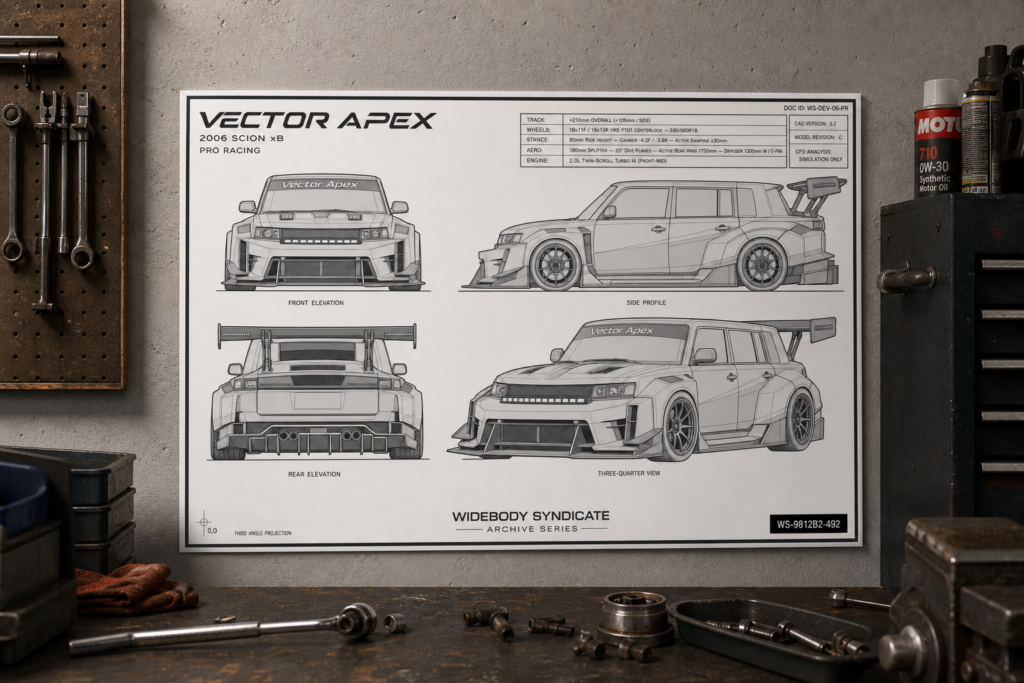 2006 Scion xB Vector Apex Collectible Poster