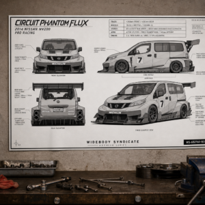 2014 Nissan NV200 Circuit Phantom Flux Collectible Poster
