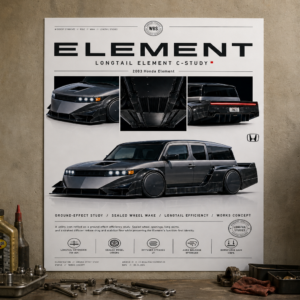 2003 Honda Element Longtail Element C-Study Collectible Poster