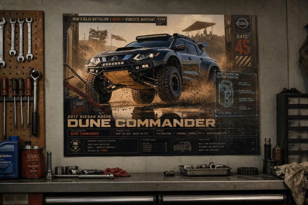 2017 Nissan Rogue Dune Commander Collectible Poster