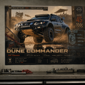 2017 Nissan Rogue Dune Commander Collectible Poster